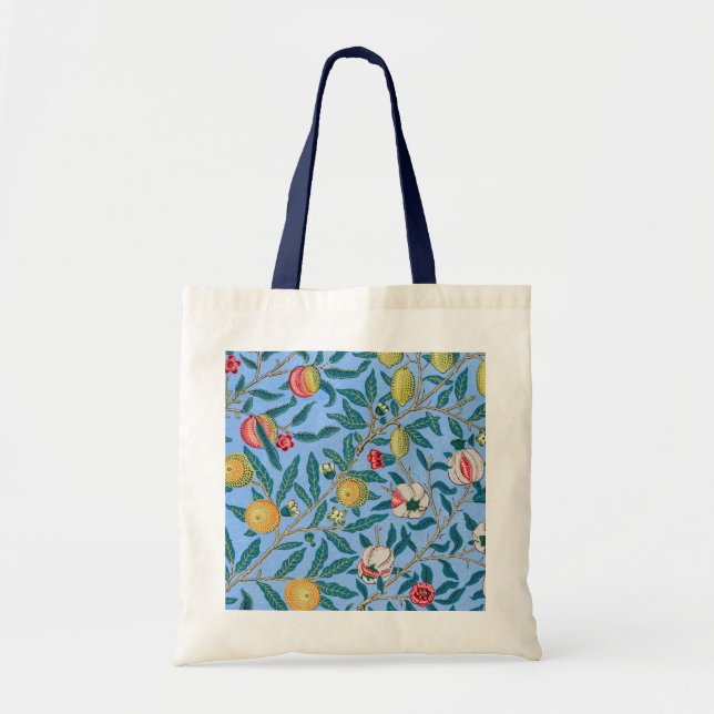 Bolso De Tela Cuatro frutas, William Morris (Frente)