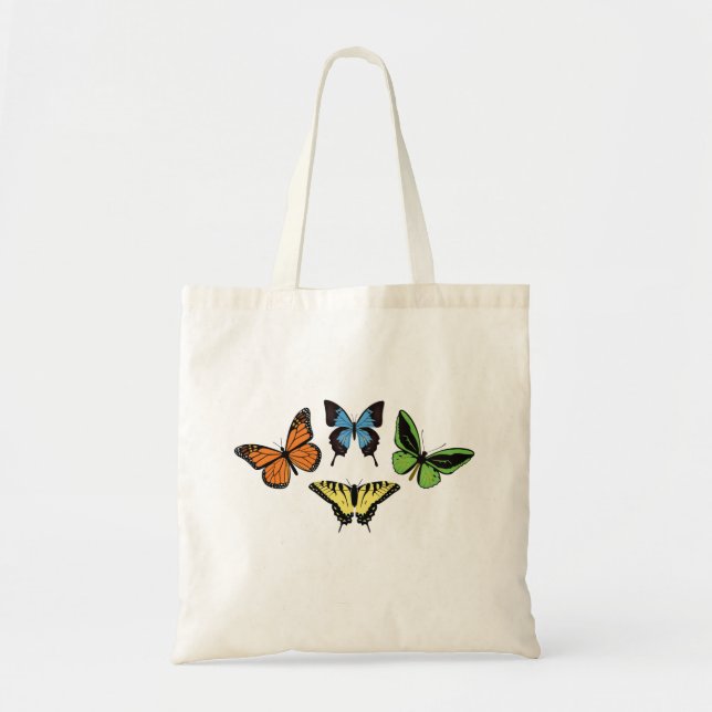 Bolso De Tela Cuatro mariposas (Frente)