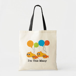 Bolso De Tela Cuatro peces, soy estas muchas camisetas y regalos