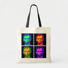 Bolso De Tela Cuatro Pop Art Abraham Lincoln