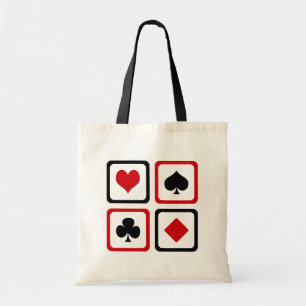 Bolso De Tela Cuatro trajes de cartas
