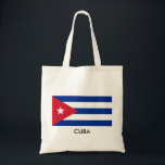 Bolso De Tela Cuba<br><div class="desc">Bandera de Cuba. La bandera de Cuba fue adoptada el 20 de mayo de 1902, conteniendo un campo con tres rayas azules y dos rayas blancas, y un triángulo equilateral rojo en el alzamiento con una estrella señalada 5 blancos. La bandera fue diseñada en 1848 para el movimiento de la...</div>