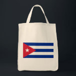 Bolso De Tela cuba<br><div class="desc">Flag of Cuba. The flag of Cuba was adopted on May 20, 1902, containing a field with three blue stripes and two white stripes, and a red equilateral triangle at the hoist with a white 5-pointed star. The flag was designed in 1848 for the liberation movement, which sought independence from...</div>