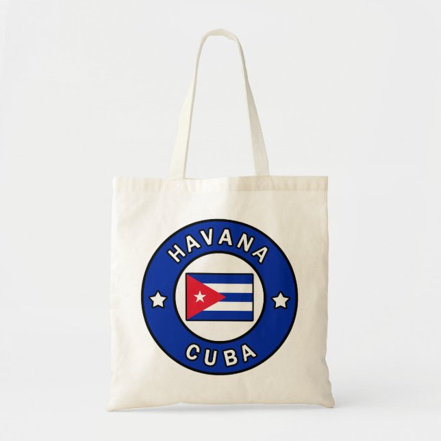 Bolso De Tela Cuba de La Habana (Frente)