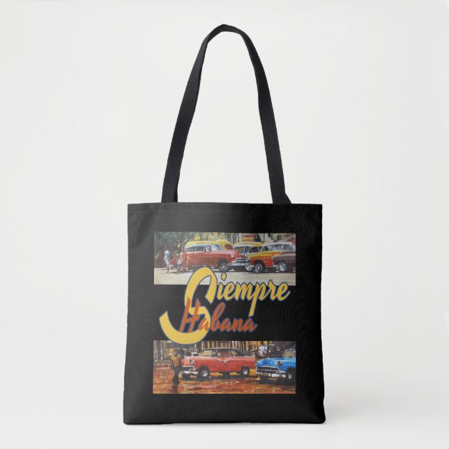 Bolso De Tela Cuba de La Habana - Siempre La Habana (Anverso)