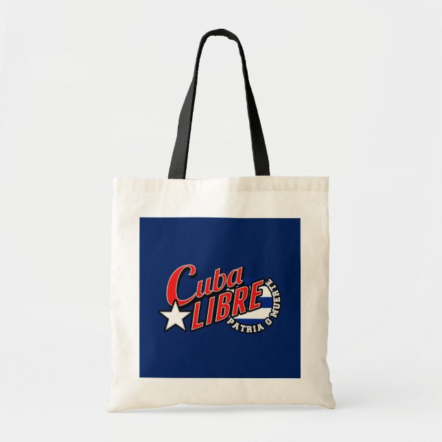 Bolso De Tela Cuba Libre Motto (Frente)