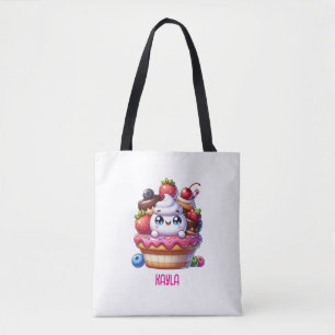 Bolso De Tela Cubierta de fresa de Kawaii personalizada