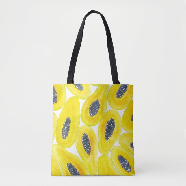 Bolso De Tela Cubierta de papaya (Anverso)