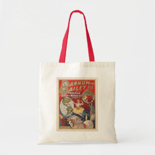 Bolso De Tela Cubierta Del Programa Barnum Y Bailey Vintage