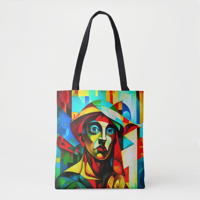Bolso De Tela Cubism Tote Bag (Anverso)