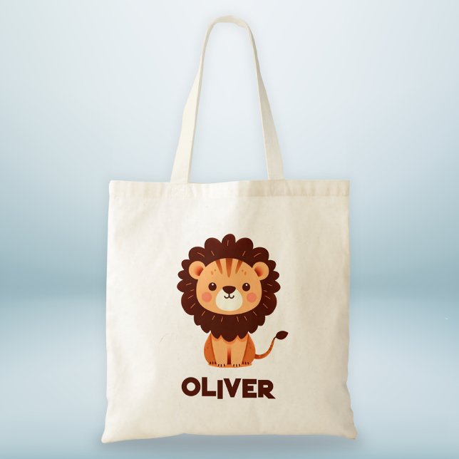 Bolso De Tela Cubo de leones lindo personalizado (Subido por el creador)