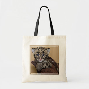 Bolso De Tela Cubo de leopardo nublado