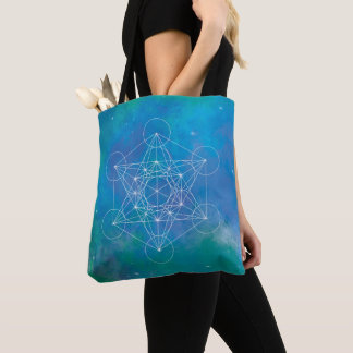 Bolso De Tela Cubo de Metatrón Geometría Sagrada