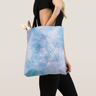 Bolso De Tela Cubo de Metatrón Geometría Sagrada