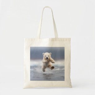 Bolso De Tela Cubo de oso polar Cute Alaska