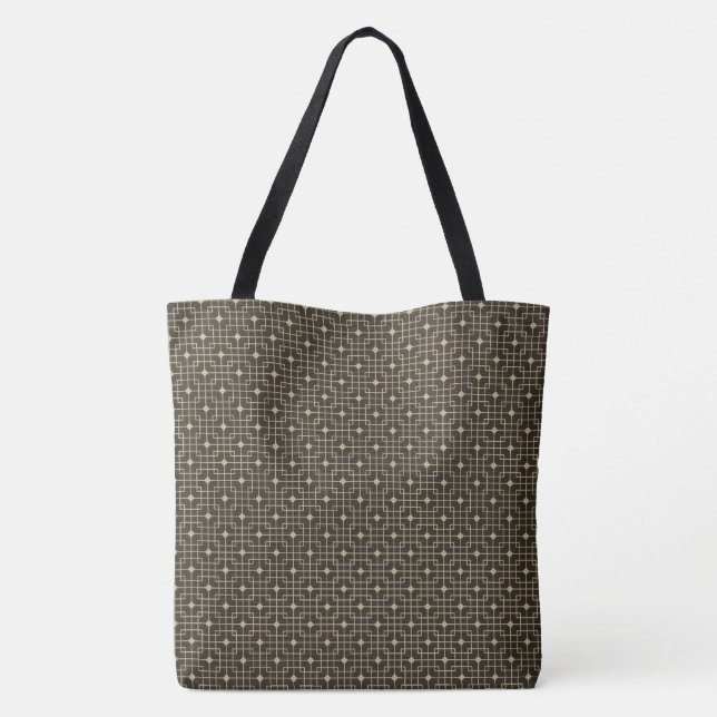 Bolso De Tela Cubos Filtrados Y Cubicos Apuntan A Patrón Chino (Reverso)