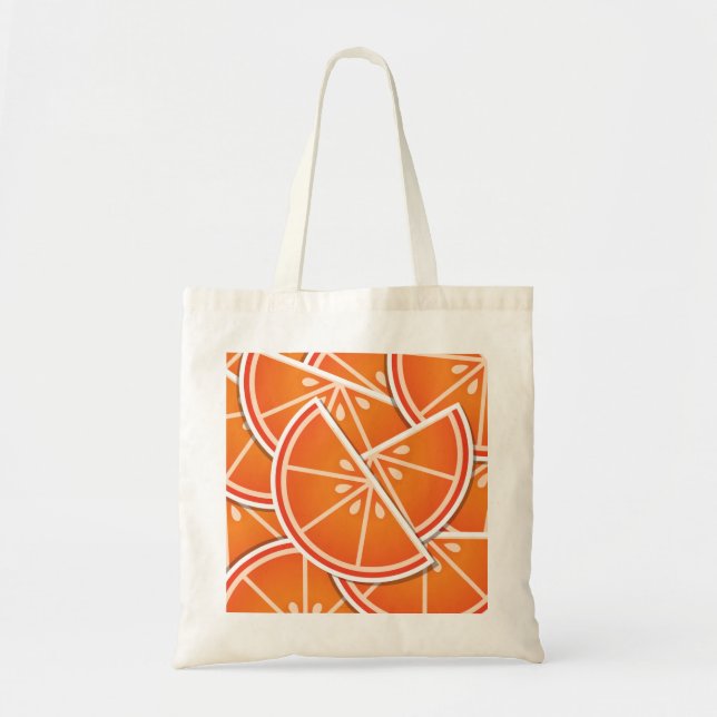 Bolso De Tela Cuchillas funky de naranja de sangre (Frente)