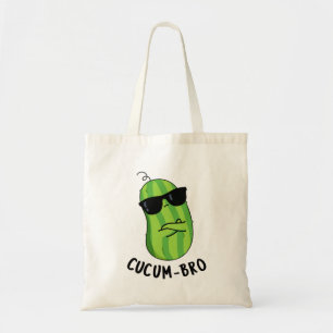 Bolso De Tela Cucum-bro Funny Veggie Cucumber Pun