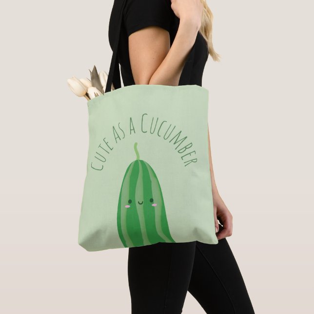 Bolso De Tela Cucumber Funny (Detalle)