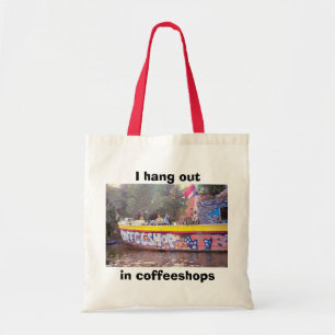 Bolso De Tela Cuelgo hacia fuera en Coffeshops