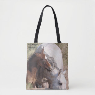Bolso De Tela Cuenca de lavado de arena Caballos salvajes