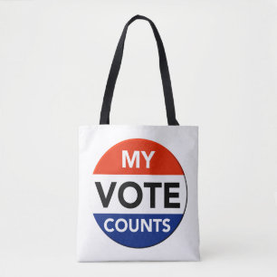 Bolso De Tela Cuenta de mi voto