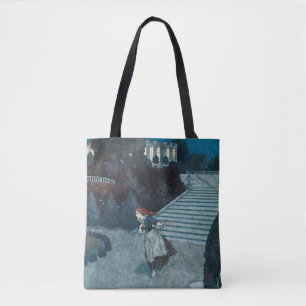 Bolso De Tela Cuento de Hadas Antiguo, Cenicienta por Edmund Dul
