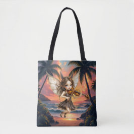 Bolso De Tela Cuerdas Susurrantes de la Hada del Atardecer.