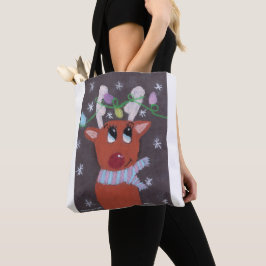 Bolso De Tela Cuerno Brillante de Rudolph - KidsArt para CHOC 