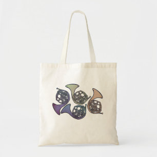 Bolso De Tela Cuerno francés Arte diseños lindos de cuerno franc