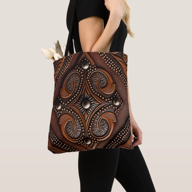 Bolso De Tela Cuero con herramientas (Detalle)