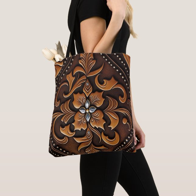 Bolso De Tela Cuero con herramientas (Detalle)