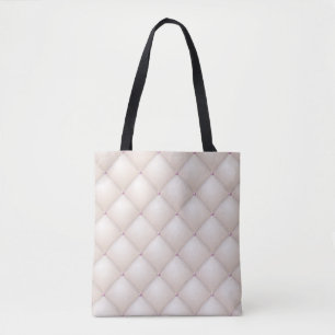 Bolso De Tela Cuero crema, textura de tapicería vintage.