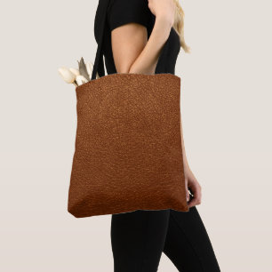 Bolso De Tela Cuero marrón