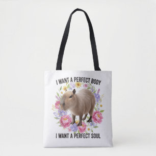 Bolso De Tela Cuerpo Perfecto Alma Perfecta Capirota Mental Sana