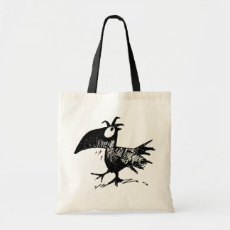 Bolso De Tela Cuervo negro divertido