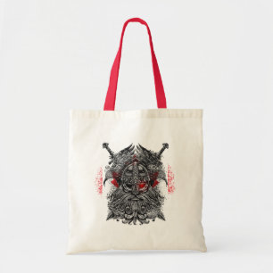 Bolso De Tela Cuervos de Odín espadas Mitología vikinga bandera 