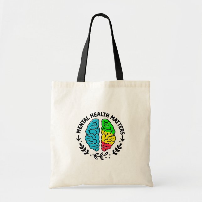 Bolso De Tela Cuestiones de salud mental (Frente)