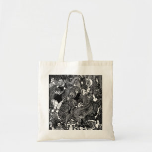 Bolso De Tela Cueva grotesca del bazo, por Aubrey Beardsley
