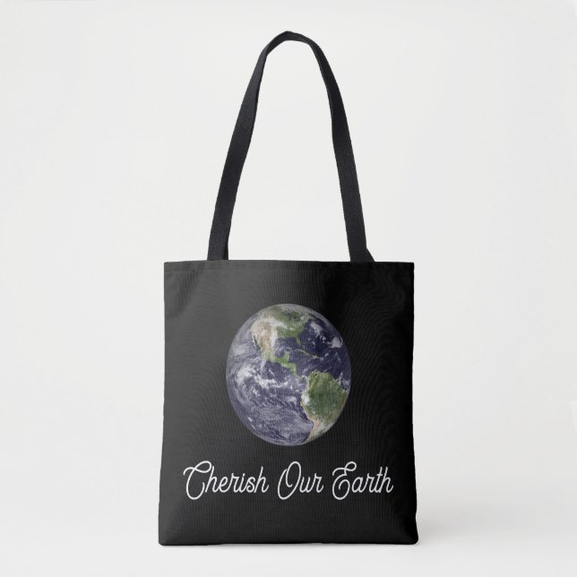 Bolso De Tela Cuida Nuestra Tierra (Anverso)