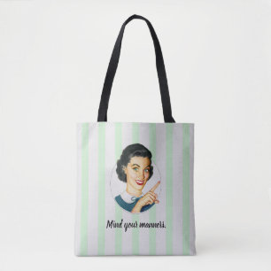 Bolso De Tela Cuida tus modales.