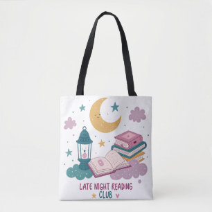 Bolso De Tela Cuidada discoteca de lectura nocturna Moon and Boo