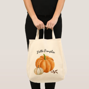 Bolso De Tela Cuidada Hola Calabaza Spin Cosy Caída