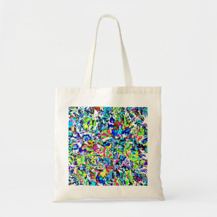 Bolso De Tela Cuidada pintura abstracta colorida
