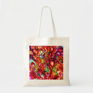 Bolso De Tela Cuidada pintura abstracta de giro