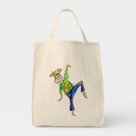 Bolso De Tela Cuidada y caprichosa vaca bailarina