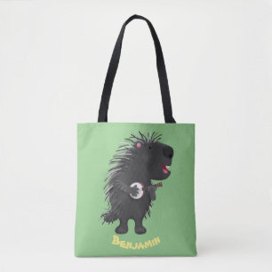 Bolso De Tela Cuidada y divertida jugada del personalizado del b