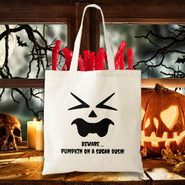 Bolso De Tela Cuidado… calabaza con un subidón de azúcar! Jack O