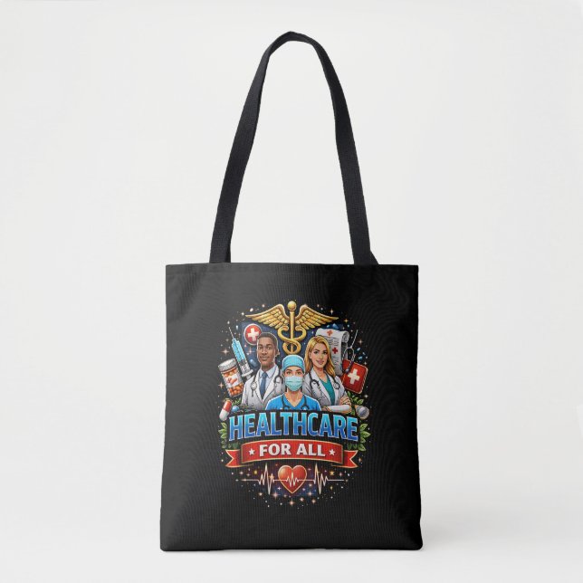 Bolso De Tela Cuidado para todos (Anverso)