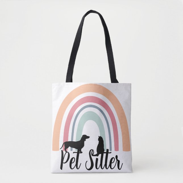 Bolso De Tela Cuidador de Mascotas (Anverso)